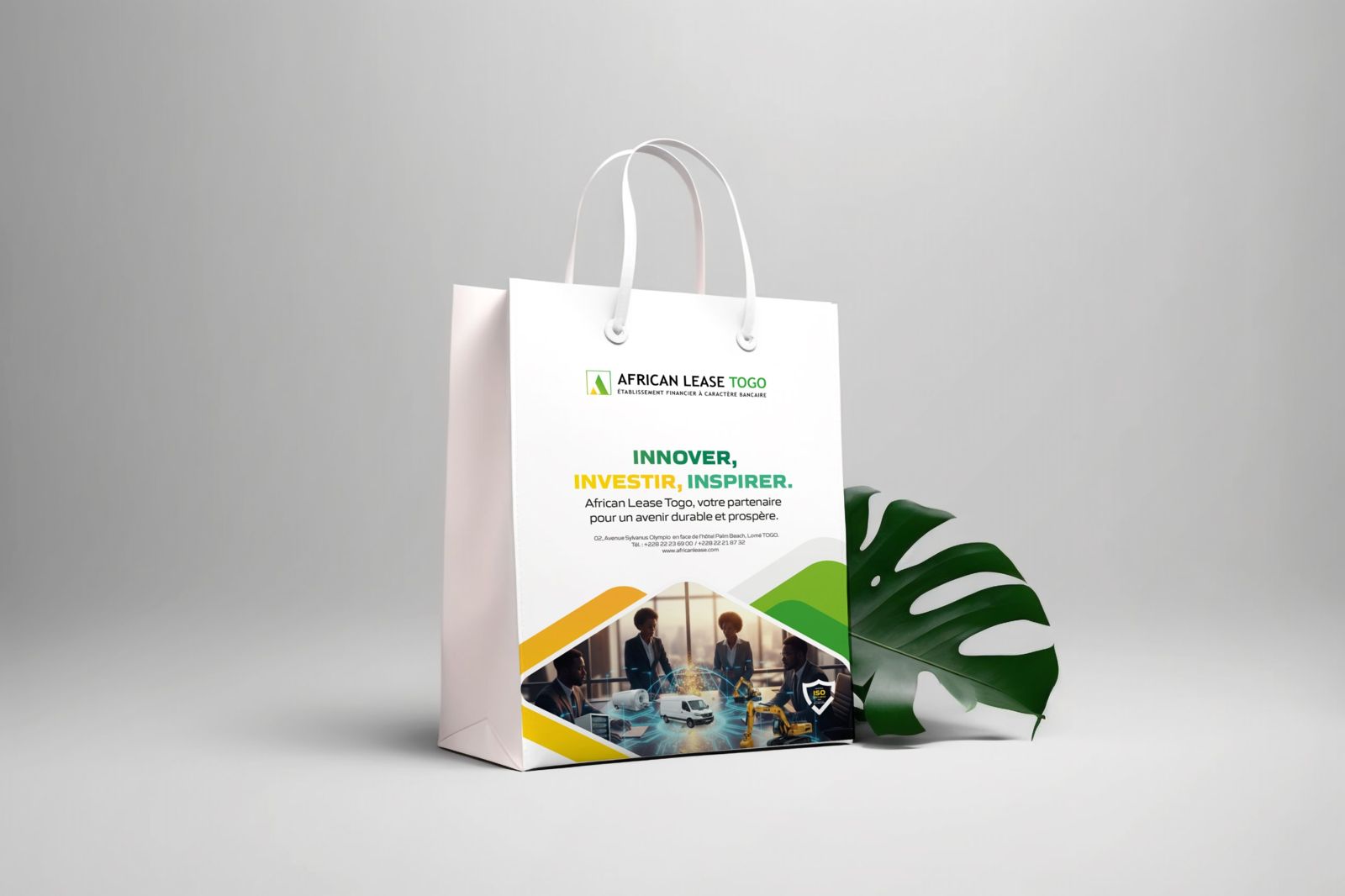 Supports de marque African Lease Togo