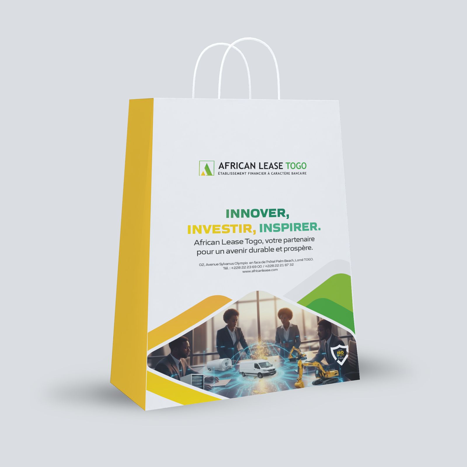 Supports de marque African Lease Togo